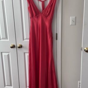 Bar III Vibrant Grecian Style Prom Dress